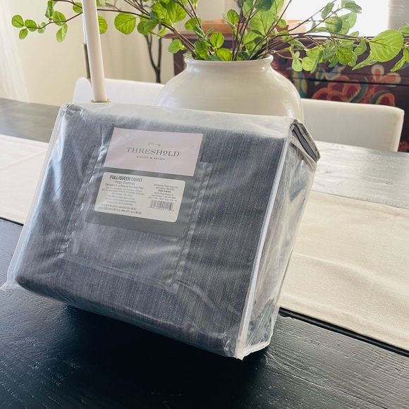 Threshold chambray indigo DUVET SET-full/queen - Picture 1 of 2